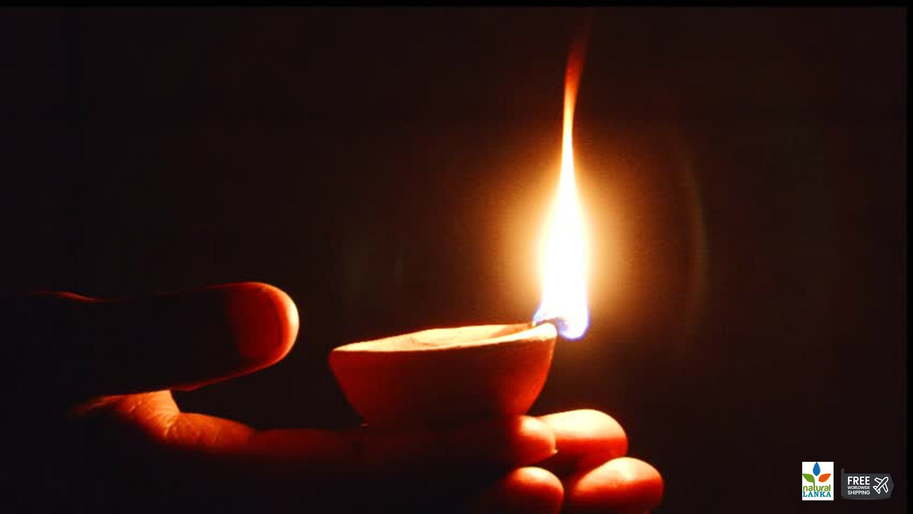 Handmade Clay Oil Lamps (Free Wicks)