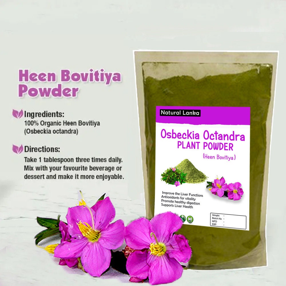 Organic Osbeckia Octandra Plant Powder | Heen Bovitiya