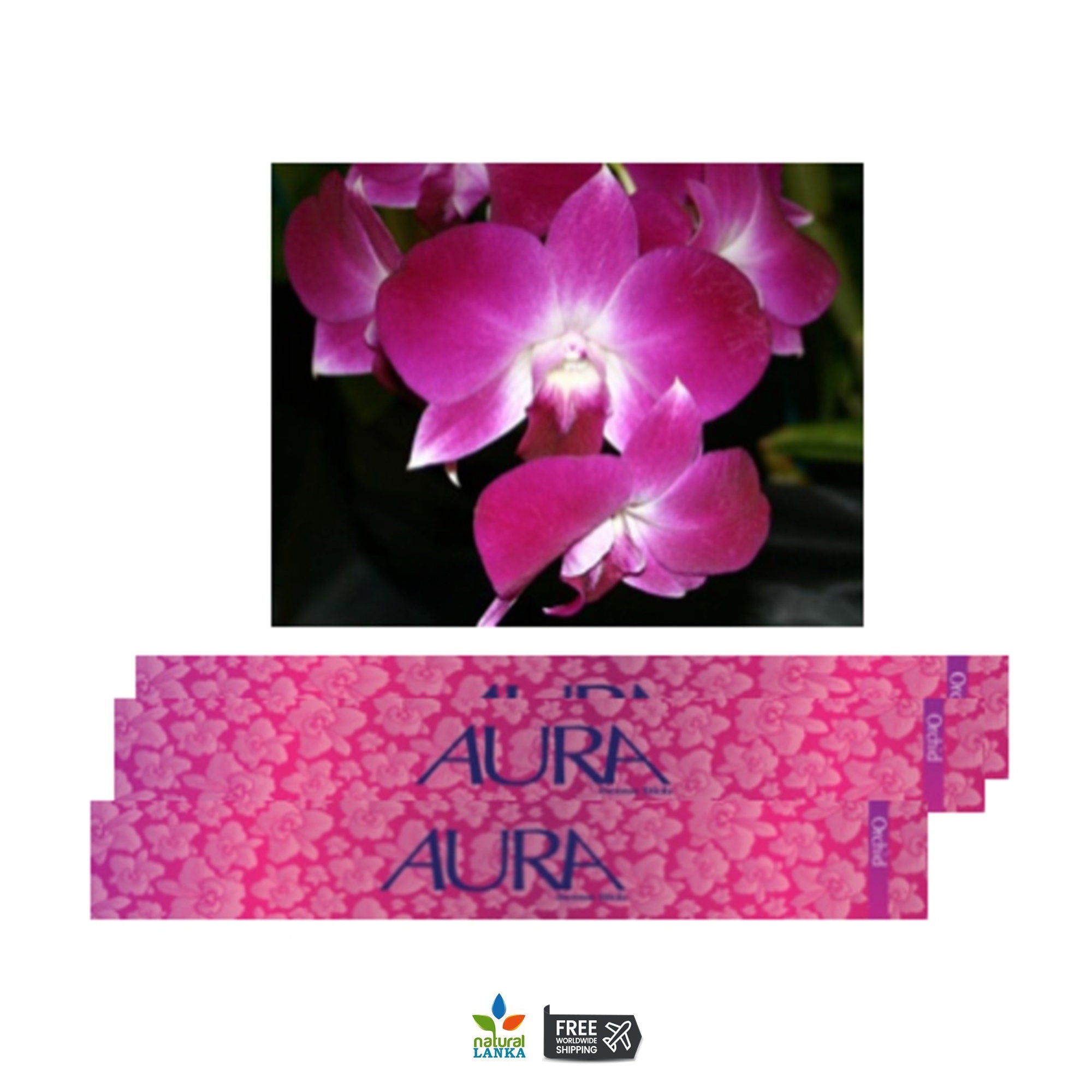 Aura Original Incense Sticks – Natural Hand-Rolled Fragrance (15 Sticks Pack)