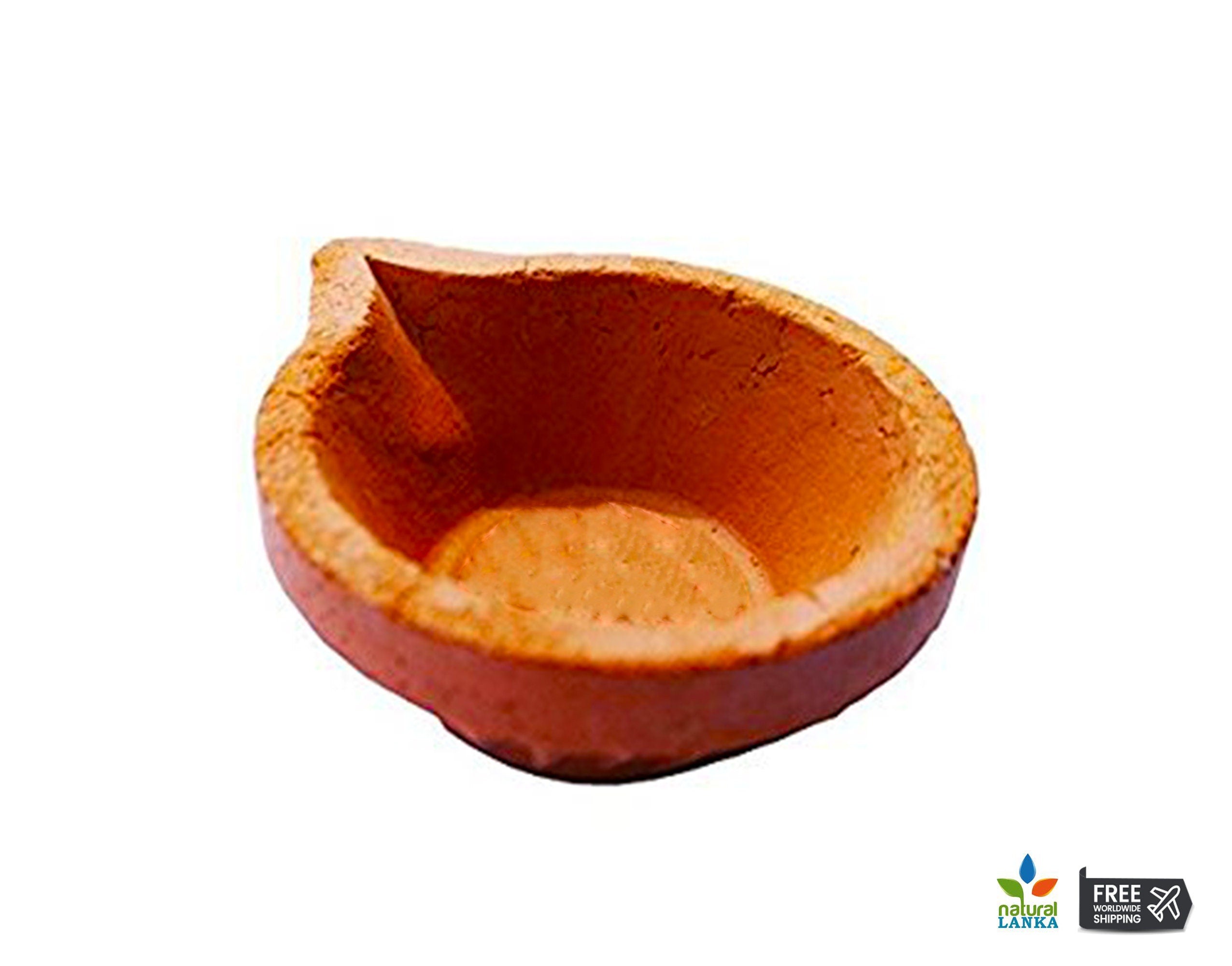 Handmade Clay Oil Lamps (Free Wicks)