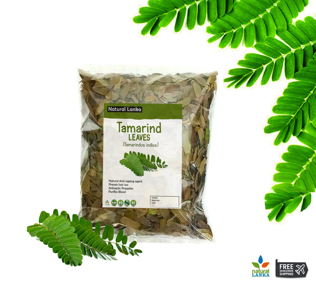 Organic Natural Tamarind Leaves | Tamarind Whole Leaf 100% Pure Ceylon Herbal