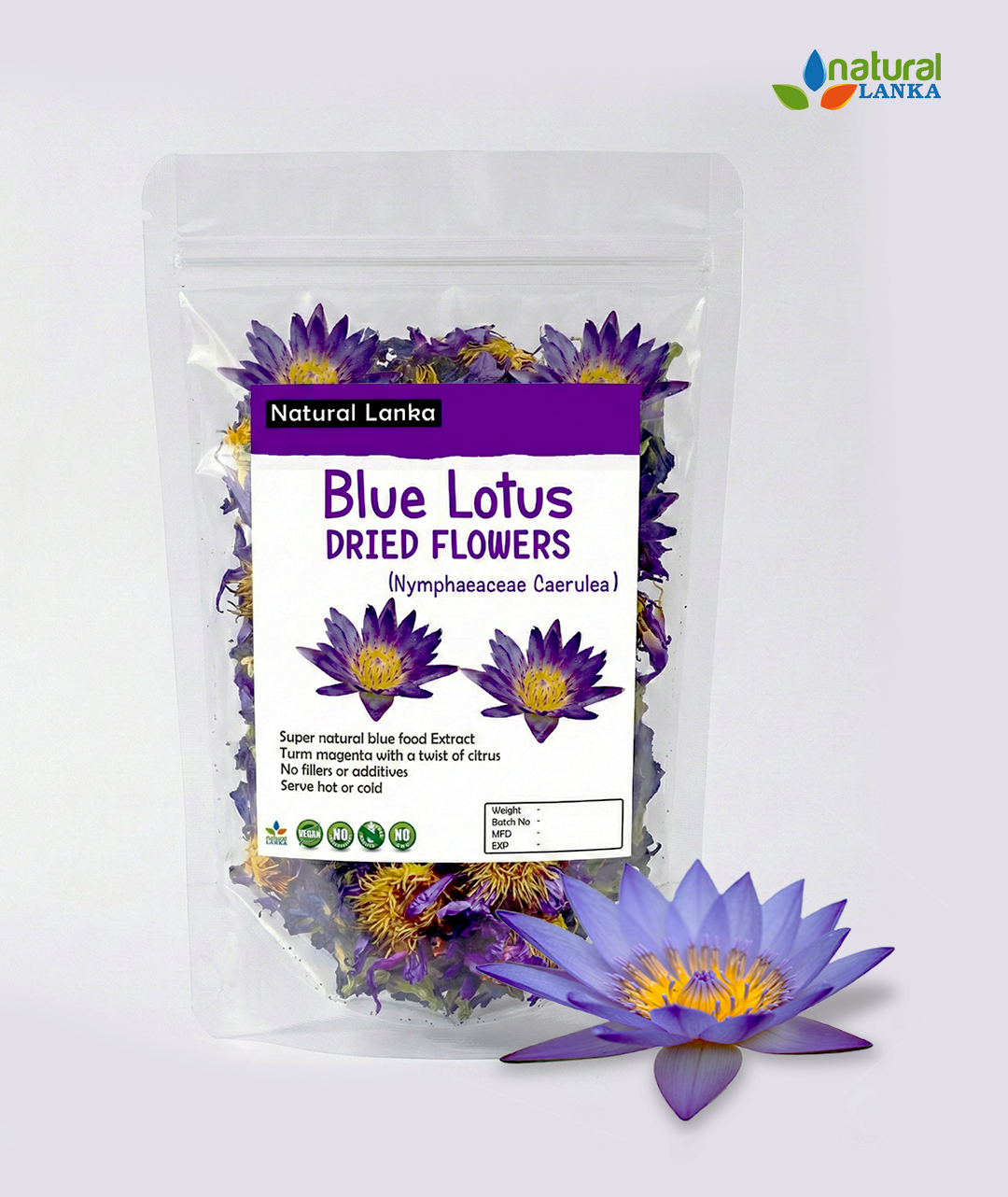 Sri lankan Blue Lotus Flowers