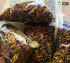 Blue Lotus Flowers  – Crushed