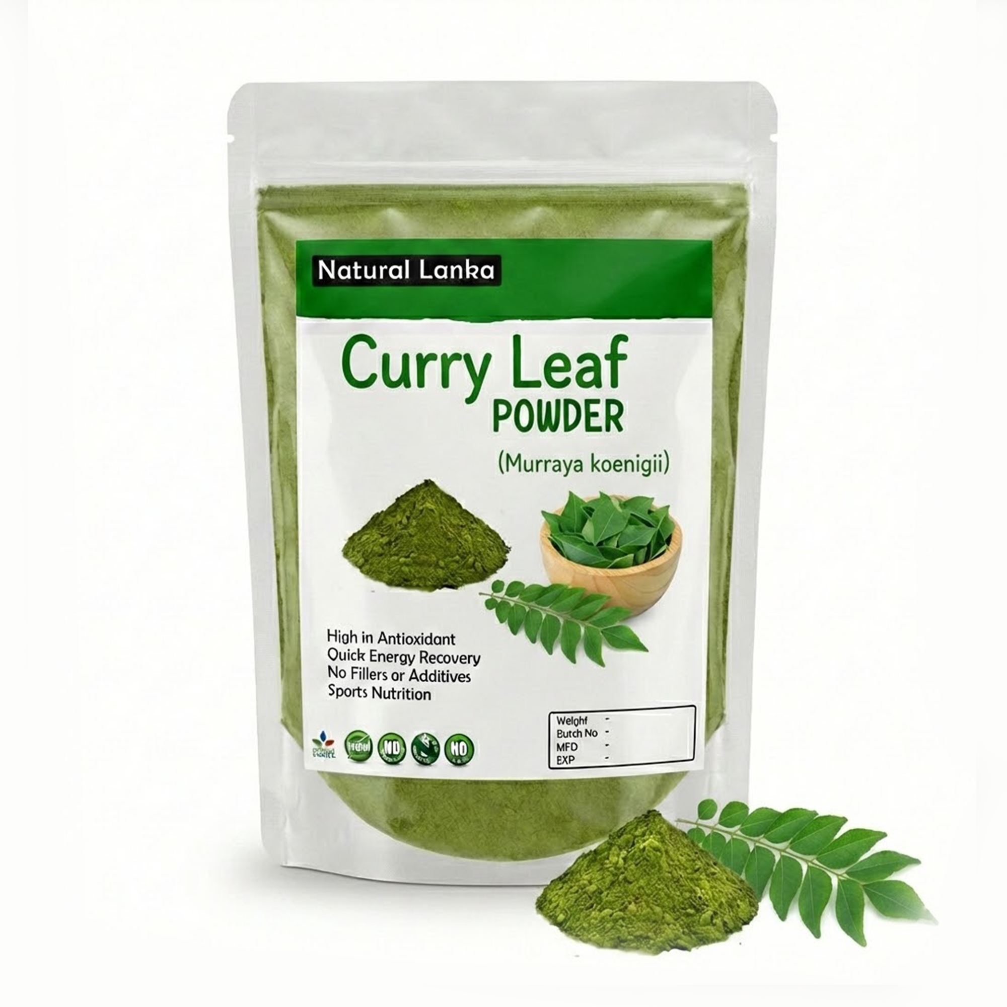Fresh Dried Curry Leaves Powder