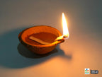Handmade Clay Oil Lamps (Free Wicks)
