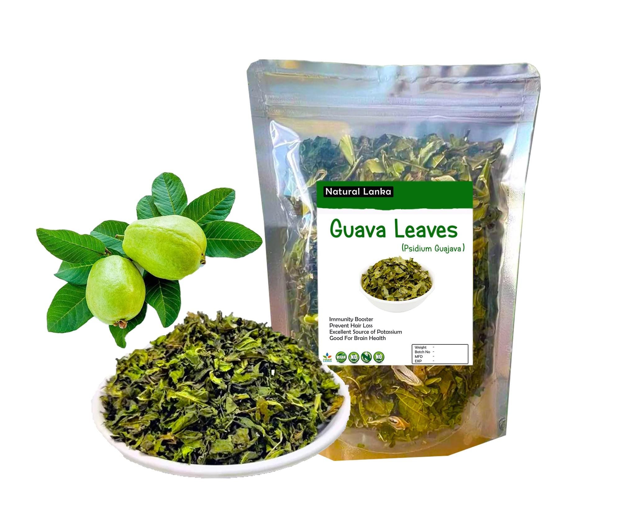 Organic Dried Guava Leaves, Natural Herbal Tea