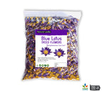 Blue Lotus Flowers  – Crushed